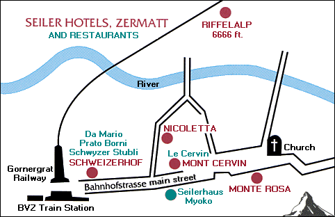 Hotel and Restaurant Map