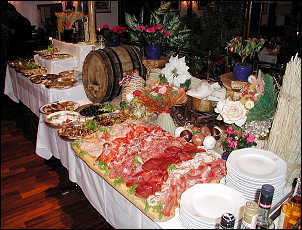 Antipasti table