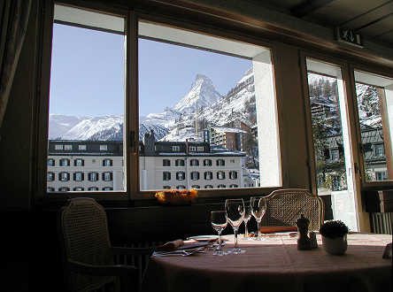 Breakfast and lunch view from the dining room