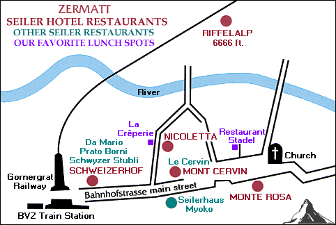 Restaurant locations map